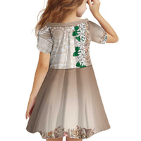 Cook Islands Tiare Maori With Conch Shell Family Matching Off The Shoulder Long Sleeve Dress and Hawaiian Shirt 2025 Pasifika Polynesian Tattoo