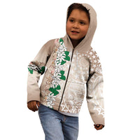 Cook Islands Tiare Maori With Conch Shell Kid Hoodie 2025 Pasifika Polynesian Tattoo