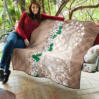 Cook Islands Tiare Maori With Conch Shell Quilt 2025 Pasifika Polynesian Tattoo LT14 - Polynesian Pride