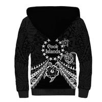 Kia Orana Cook Islands Sherpa Hoodie 2025 Pasifika Polynesian Turtle Black Color