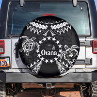 Kia Orana Cook Islands Spare Tire Cover 2025 Pasifika Polynesian Turtle Black Color