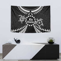 Kia Orana Cook Islands Tapestry 2025 Pasifika Polynesian Turtle Black Color LT14 - Polynesian Pride