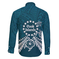 Kia Orana Cook Islands Family Matching Puletasi and Hawaiian Shirt Polynesian Turtle Crowberry Blue Color