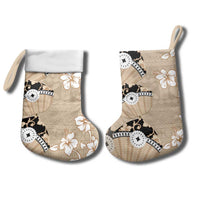 Bula Fiji Iri Buli Christmas Stocking Woven Fan With Fijian Tapa - Polynesian Pride