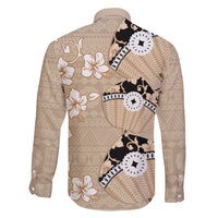 Bula Fiji Iri Buli Family Matching Puletasi and Hawaiian Shirt Woven Fan With Fijian Tapa LT14 - Polynesian Pride