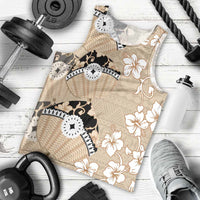 Bula Fiji Iri Buli Men Tank Top Woven Fan With Fijian Tapa