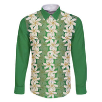 Ia Orana Tahiti Tiare Maori Seamless Style Family Matching Long Sleeve Bodycon Dress and Hawaiian Shirt