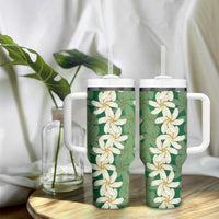 Ia Orana Tahiti Tiare Maori Seamless Style Tumbler With Handle