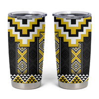 Yellow Taniko Aotearoa Tumbler Cup Niho Taniwha Mix Poutama