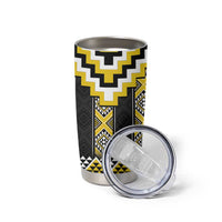 Yellow Taniko Aotearoa Tumbler Cup Niho Taniwha Mix Poutama