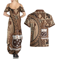 Samoa Siapo Couples Matching Summer Maxi Dress and Hawaiian Shirt Happy Independence Day Vintage Vibes LT14 - Polynesian Pride