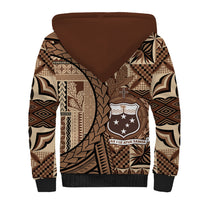 Samoa Siapo Sherpa Hoodie Happy Independence Day Vintage Vibes LT14 - Polynesian Pride