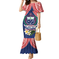 Samoan Independence Day Mermaid Dress Manuia Le Tutoatasi O Samoa LT14 Women Blue - Polynesian Pride