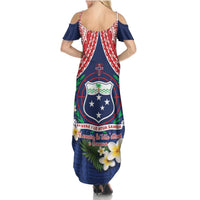 Samoan Independence Day Summer Maxi Dress Manuia Le Tutoatasi O Samoa LT14 - Polynesian Pride