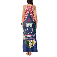 Samoan Independence Day Tank Maxi Dress Manuia Le Tutoatasi O Samoa LT14 - Polynesian Pride