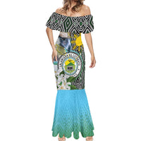 Cotabato Philippines Province Mermaid Dress Filipino Eagle Sampaguita Tinalak Pattern