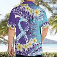 No Story Should End Too Soon Suicide Awareness Hawaiian Shirt Purple And Teal Polynesian Ribbon LT14 - Polynesian Pride