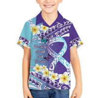 No Story Should End Too Soon Suicide Awareness Hawaiian Shirt Purple And Teal Polynesian Ribbon LT14 - Polynesian Pride