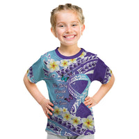 No Story Should End Too Soon Suicide Awareness Kid T Shirt Purple And Teal Polynesian Ribbon