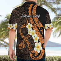 Liver Cancer Awareness Month Hawaiian Shirt Awareness Is Key Orange Polynesian Ribbon LT14 - Polynesian Pride