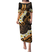 Liver Cancer Awareness Month Puletasi Awareness Is Key Orange Polynesian Ribbon LT14 Long Dress Orange - Polynesian Pride