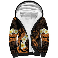 Liver Cancer Awareness Month Sherpa Hoodie Awareness Is Key Orange Polynesian Ribbon LT14 Unisex Orange - Polynesian Pride