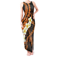 Liver Cancer Awareness Month Tank Maxi Dress Awareness Is Key Orange Polynesian Ribbon LT14 Women Orange - Polynesian Pride
