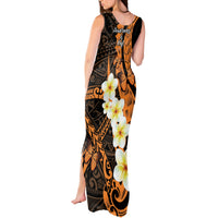 Liver Cancer Awareness Month Tank Maxi Dress Awareness Is Key Orange Polynesian Ribbon LT14 - Polynesian Pride