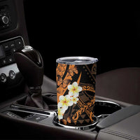 Liver Cancer Awareness Month Tumbler Cup Awareness Is Key Orange Polynesian Ribbon