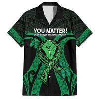 ADHD Awareness Month You Matter Hawaiian Shirt Green Polynesian Ribbon LT14 Green - Polynesian Pride