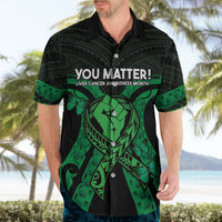ADHD Awareness Month You Matter Hawaiian Shirt Green Polynesian Ribbon LT14 - Polynesian Pride