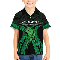 ADHD Awareness Month You Matter Hawaiian Shirt Green Polynesian Ribbon LT14 - Polynesian Pride