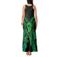 ADHD Awareness Month You Matter Tank Maxi Dress Green Polynesian Ribbon LT14 - Polynesian Pride