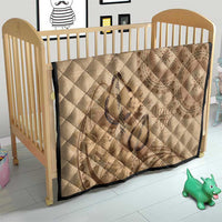 Brown Bula Fiji Quilt Fijian Dance Fan Tapa Cloth Pattern