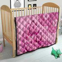 Pink Bula Fiji Quilt Fijian Dance Fan Tapa Cloth Pattern