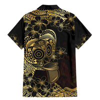 Frangipani Festival Rabaul Family Matching Mermaid Dress and Hawaiian Shirt PNG Tribal Baining Mask Tattoo - Polynesian Pride