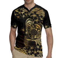 Frangipani Festival Rabaul Rugby Jersey PNG Tribal Baining Mask Tattoo - Polynesian Pride