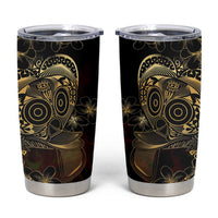 Frangipani Festival Rabaul Tumbler Cup PNG Tribal Baining Mask Tattoo - Polynesian Pride