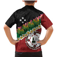 Frangipani Festival Rabaul East New Britain Family Matching Mermaid Dress and Hawaiian Shirt Dukduk Dance With Plumeria - Polynesian Pride