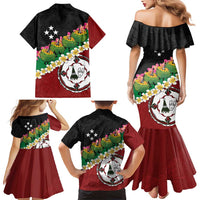 Frangipani Festival Rabaul East New Britain Family Matching Mermaid Dress and Hawaiian Shirt Dukduk Dance With Plumeria - Polynesian Pride