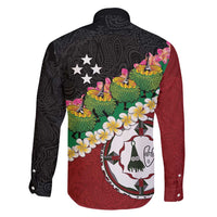 Frangipani Festival Rabaul East New Britain Family Matching Off Shoulder Short Dress and Hawaiian Shirt Dukduk Dance With Plumeria - Polynesian Pride