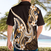 Orange Black Aloha Hawaii Hawaiian Shirt Polynesian Shark Tattoo Plumeria LT14 - Polynesian Pride