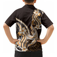 Orange Black Aloha Hawaii Hawaiian Shirt Polynesian Shark Tattoo Plumeria LT14 - Polynesian Pride