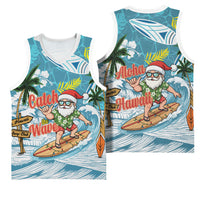 Hawaii Summer Christmas Basketball Jersey Surfing Santa Shaka Catch The Wave