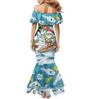 Hawaii Summer Christmas Mermaid Dress Surfing Santa Shaka Catch The Wave LT14 - Polynesian Pride
