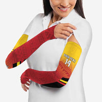 Papua New Guinea Rugby Custom Arm Sleeves Go PNG Hunters Polynesian Pattern - Polynesian Pride