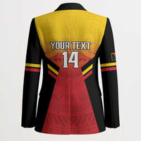 Papua New Guinea Rugby Custom Blazer Go PNG Hunters Polynesian Pattern - Polynesian Pride