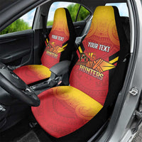 Papua New Guinea Rugby Custom Car Seat Cover Go PNG Hunters Polynesian Pattern - Polynesian Pride