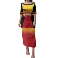 Papua New Guinea Rugby Custom Family Matching Puletasi and Hawaiian Shirt Go PNG Hunters Polynesian Pattern - Polynesian Pride