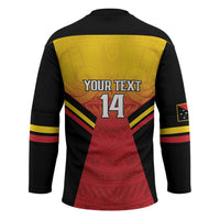Papua New Guinea Rugby Custom Hockey Jersey Go PNG Hunters Polynesian Pattern LT14 - Polynesian Pride
